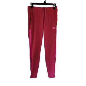 Adidas Primegreen Athletic Track Pants‎ Pink Small Womens Side Zip Pockets #7